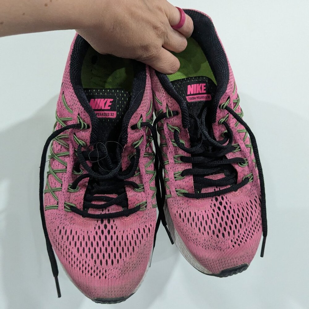 Nike Zoom Pegasus 32 Sneakers Running Shoes Light Pink Size 8